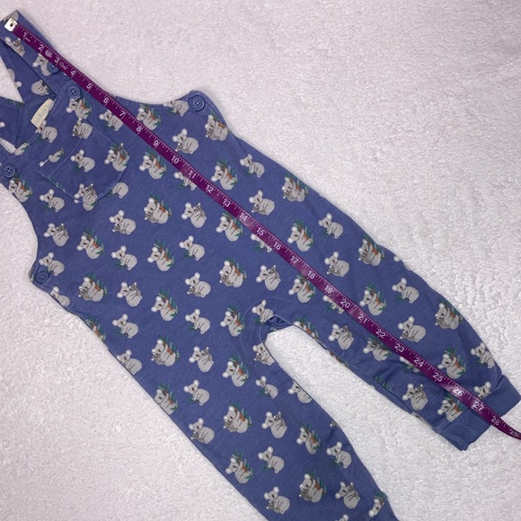 Jojo maman bebe soft cotton koala bear overalls 18/24m - Picture 2 of 9